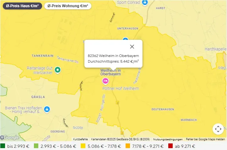 Screenshot-preiskarte-der-region-zur-immobilienbewertung